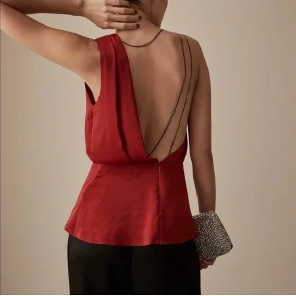 Reiss Open Back Top - Picture 2 of 6